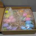 Sanwuta 40 Pcs Easter Egg Picks Pastel Foam Floral Sticks Easter Decorations for Home Vase Filler Floral Arrangement Spring Table Centerpiece Basket Decor DIY Crafts(Lovely Colors)