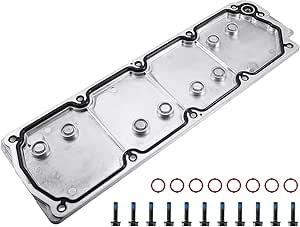 X AUTOHAUX Engine Block Valley Cover Kit with Gasket Bolt No.12610141/12598832 LS2 LS3 LS7 for Chevrolet Silverado 1500 07-13 for GMC Sierra