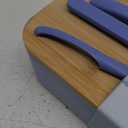 Bamboo Benton Box With Utensil Set And Removable Divider