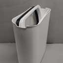 TIPGO 5 Gallon Motion Senor Bathroom Trash Can with Lid, Automatic Garbage Can Touchless, Smart Plastic Waste Basket for Narrow Spaces, Bathroom, Office, Bedroom, Living Room (White)