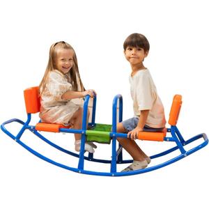 Kids Teeter Totter Outdoor Seesaw: Play - Children, Boys, Girls, Kid, Youth Ride ON Toy Living Room, Lawn, Backyard, Playground Gifts, Party Ages 3 4 5 6 Rocking HIGH Chair