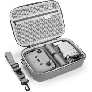 Skyreat Mini 4K/2 SE Drone Case, Portable Leather PU Case with Shoulder Strap, Handle and Propeller Holders