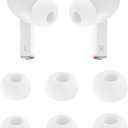 ALXCD Ear Tips Compatible with Galaxy Buds 3 Pro Earbuds SM-R630N, S M L Sizes Silicone Replacement Earbuds Tips Rubber Eartip, Compatible with Galaxy Buds 3 Pro SM-630N 3 Pairs White