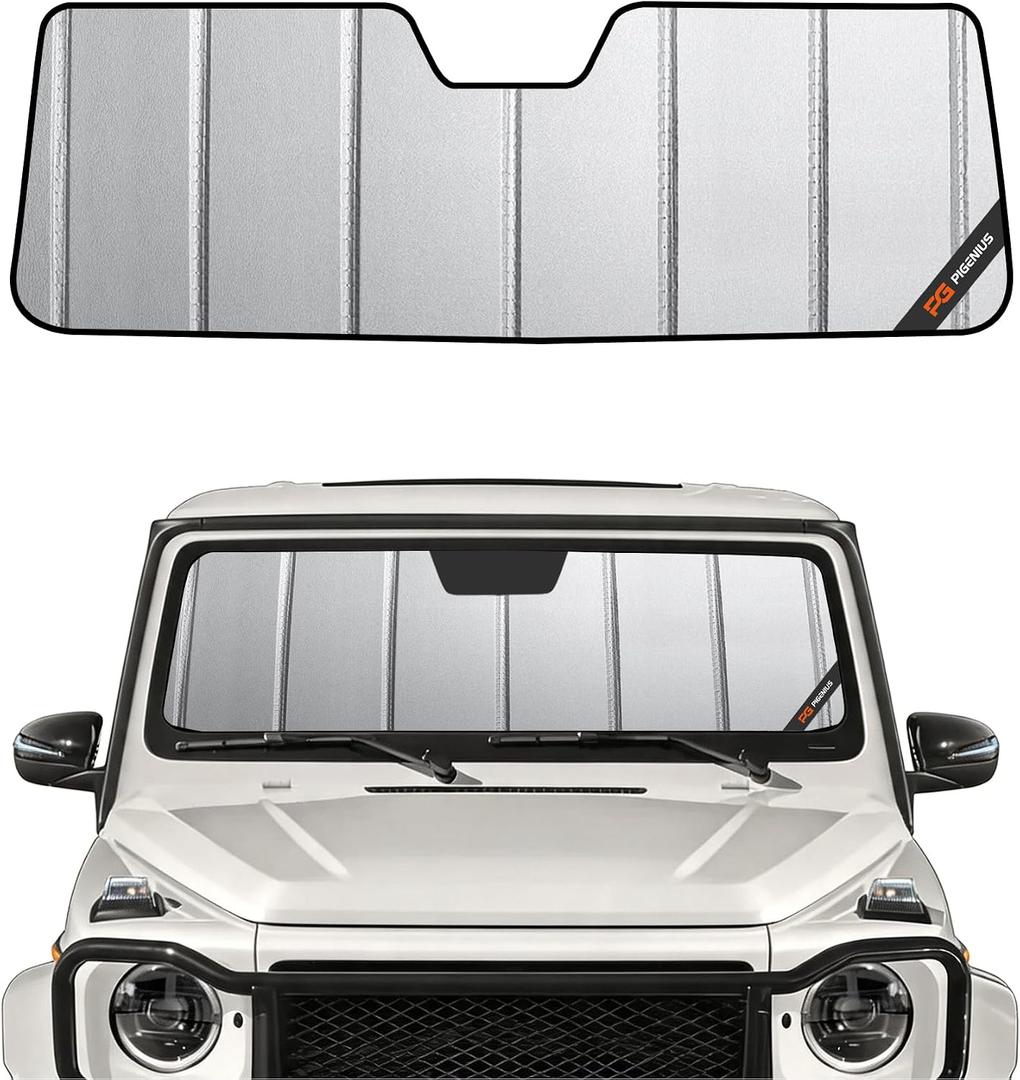 Pigenius Windshield Sunshade for Mercedes-Benz G-Class 2019-2026 Front Window Sun Shade - Safeguard