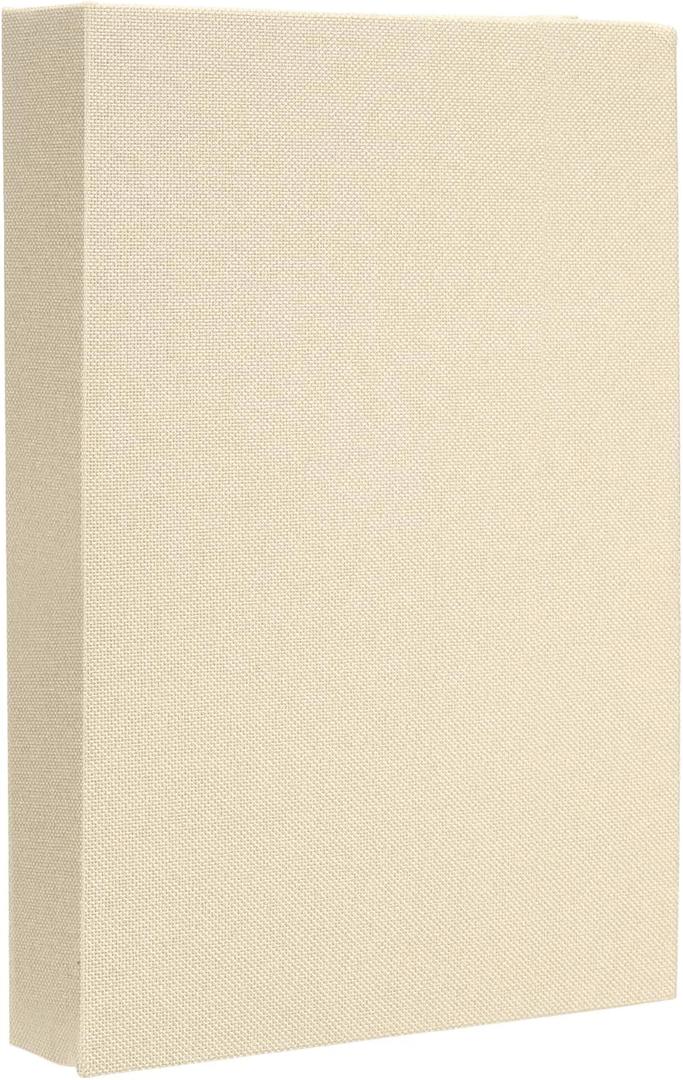 Uxcell Decorative Books, 9.8 x 7.3 Linen Fake Books for Decoration Faux Decor Book for Modern Aesthetic Home Office Coffee Table Shelf Desktop Display, Beige