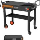 Grill Table, Blackstone Griddle Stand, Grill Carts Outdoor With Wheels, Used for Blackstone Griddle And Weber, Foldable Quickly Ninja Grill Stand Suitable for Travel/Camping (32"D x 17"H)