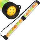 Pickleball Picker Upper Ball Holder, Pickleball Ball Picker Hopper Tube, Pickleball Pickup Tube - Lightweight Pickleball Retriever Collector with Shoulder Strap (Model 4)