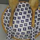 Folkulture Salad Bowl or Wooden Bowls with Serving Tongs, Large for Fruits, Cereal or Pasta, Large Mixing Bowl Set, 12" Diameter x 5" Height, Mango Wood, Blue