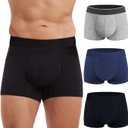 Mens Absorbent Incontinence Underwear Washable Adult Leak Protection Bladder Control Briefs Cotton, 2XL