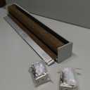 Persilux Free-Stop Cordless 100% Blackout Roller Blinds for Windows, Natural Woven Fabric UV Protection Privacy Thermal Insulated Roller Shades for Windows, Bedroom, Glass Door, Brown 28" W x 72" H