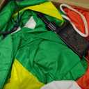 9x7FT Christmas Inflatables Santa Ride on Dinosaur with LED Outdoor Christmas Dinosaur Inflatable Blow Up Yard Decorations with Sandbags Stakes Strings for Garden Decor