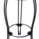 Metal Gazing Ball Stand for 10 or 12 Inch Garden Gazing Globes,Outdoor Gazing Ball Holder Birdbath Holder Pan Stand 19.5 Inch Tall,Black