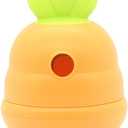 Interactive Treat Dispensing Dog Toy,Natural Rubber Chew Toy for Dog,Carrot Shaped Roly-Poly Toy Design,Fillable Food Puzzle Ball for Small and Medium-Sized Dogs