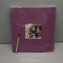 Popotop Photo Album Self Adhesive with Picture Display Window,60 Pages DIY Scrapbooking Supplies Kit for 4x6 10x12 Picture,Linen Cover Memory Book for Baby Wedding, with Scraper and Metallic Pen (Dark purple)