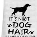 OHSUL Labrador Glitter Absorbent Kitchen Towels, Funny Dog Hand Towels Tea Towel for Bathroom Kitchen Decor, Dog Lovers Gifts (Color -7)