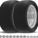 2 Pcs Upgrade 13x6.50-6 Lawn Mower Tires Flat Free with 3/4" 1/2" 5/8" Bearing, 13x6.50-6 Zero Turn Mower Front Tires, 13x6.5-6 Flat Free Lawn Mower Tires for Commercial Grade, 5.5"-7.5" Centered Hub, 3/4 1/2 5/8 Precision Bearing