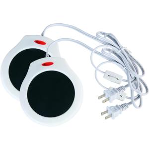 Home&Office Desktop Electric Mug Warmer-Coffee/Tea/Cocoa/Soup-Scented Candles Gift for Winter 2pcs(White and Black (CFW002-White)