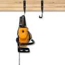 2 x 2PCS Chainsaw Wall Mount Holder Backpack Blower Rack Accessories and Tools for Garage WallWeed Eater String Trimmer Hanger Buddy Chain Saw Storage Rack Hook (2 Pcs)