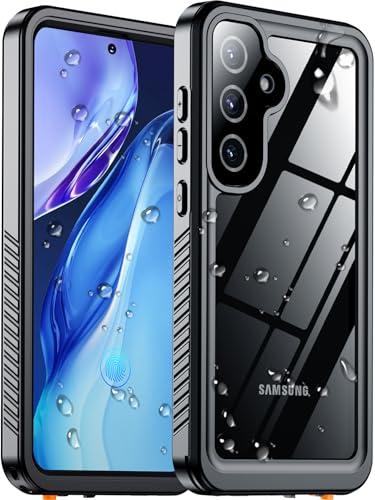 Temdan Designed for Samsung Galaxy S25 Plus Case Waterproof, Built-in Lens & Screen Protector Military Shockproof Dropproof IP68 Underwater Full Body Phone Case for Galaxy S25 Plus 5G 6.7"-Black(2025)
