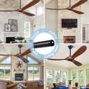 24 INCH Ceiling Fan Downrod With Extended Wires,1 inch Outside Diameter, Extension Rod Only Ceiling Fans Compatible, Not Threaded(Black)