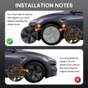 Model Y Wheel Covers 19 inch Juniper Crossflow 2025 2026,19" Hurricane Matte Black Wheel Hubcaps Compatible with Tesla Model Y Accessories 2025 2026 (Refreshed Juniper Only 4PCS)