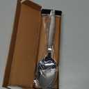 BNAZIND Chef Kunz Spoon | 9 inch 2.5 Tbsp18/10 Stainless Steel Serving Spoon | Basting Quenelle Cooking Plating Dinner Chef Spoons