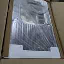 35-Inch Outdoor Grill Cart with Stainless Steel Sink, Rolling BBQ Prep Table with Faucet, Storage Shelves and Lockable Wheels for Patio, Backyard and Outdoor Cooking, Silver & Black