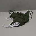 Viottiset Women's Ruched Drawstring One Piece Swimsuit Tummy Control High Cut Bathing Suits, Large