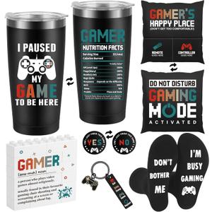 Gamer Gifts for Men Boyfriend Dad Brother Fathers Day, 2026 Graduation Gift for Son, Gaming Accessories for Room, Gaming Stuff - Gamer Gift Set Box