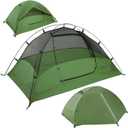 Clostnature Crux Lightweight Tent for Backpacking - 1/2/3/4 Person Ultralight Backpacking Tent, Waterproof Easy Setup Camping Tent, Hiking Tent for Outdoor, Hiking and Mountaineering (Green)