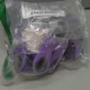 COOK WITH COLOR Bag Clips with Magnet for Food Storage with Airtight Seal Grip for Bread, Snack and Food Bags, Lavender, Pack of 10