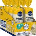 Color Scents Medium Trash Bags - 8 Gallon, 360 Total Bags (8 Packs of 45 Count), Twist Tie - Cream bag in Vanilla Flower Scent with Microban