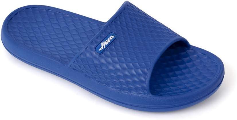 FUNKYMONKEY Men's Shower Slides - Non Slip Quick Drying Sandals for Men  Lightweight Pool Beach Bathroom Slippers Indoor Outdoor (11, Royal Blue)