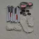 Liitrsh 12 Pcs Mouse Costume Accessories Set Mouse Headbands Round Sunglasses Folding Blind Cane White Gloves (Pink Gray Ear)