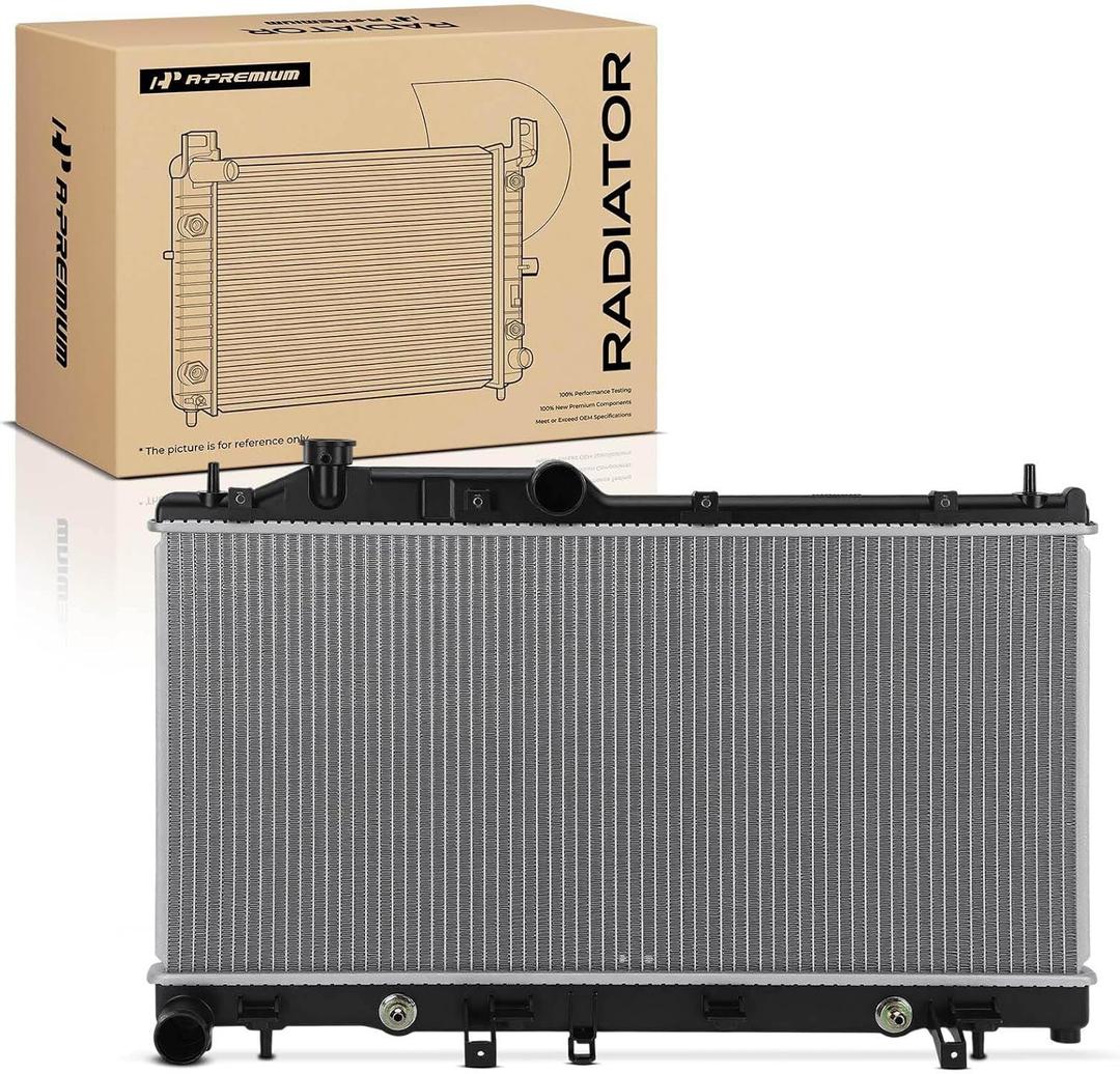 A-Premium Engine Coolant Radiator Assembly with Transmission Oil Cooler Compatible with Subaru Forester 09-13, Impreza 08-11, Outback 05-09, Crosstrek 16-17, 2.0L 2.5L H4 Engine, Automatic Trans.