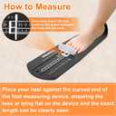 Vaikby Foot Measurement Device, Shoe Sizer Measuring Devices Ruler Sizer for Kids Adults, Buy Kids Shoes Online Simply with a Foot Measuring Device