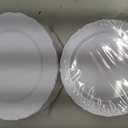 U-QE 60PCS White-Plastic-Plates for Party - High End Disposable Plates for Weddings - White Plates Disposable Heavy Duty Including 30PCS 10.25'' Dinner Plates & 30PCS 7.5'' Dessert Plates