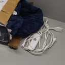 HOW'S MY HOUSE Heated Blanket 90" x 100", Dual Control Electric Blanket King Size with 10 Time Settings & 6 Heating Levels, Over-Heat Protection, Flannel Sherpa Super Cozy with ETL Certification, Blue