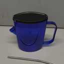Watering Can Indoor for House Plants Small Watering cans with Long Spout Flower Model Sprinkler Head 1.2L (Blue, 1.2L)