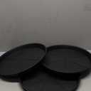 3 Pack of Plant Saucer Tray 16 inch, Heavy Duty Plastic Pot Plant Drip Trays Saucers for for Indoors Outdoor, Plant Water Tray for Planters 14-16" (16", Black)