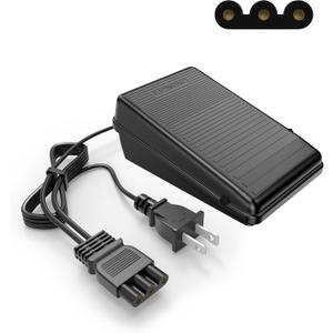 Foot Pedal Power Cord Replacement for Janome Sewing Machine Compatible with Janome 033770217 hd1000 128 2212 7318 7933 3434d Kenmore 385.12318990 385.12908 384 385 1802400, Three Round Plug