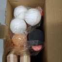 FBSPORT Ping Pong Paddle Set, Portable Table Tennis Set with Retractable Net,Rackets,Balls and Carry Bag for Indoor/Outdoor Games (black)