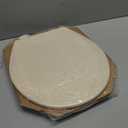 Bemis 500EC Durable Wood Toilet Seat with Easy Clean Hinges, Made in USA, Round, Almond