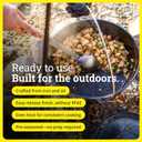Lodge Pre-Seasoned Cast Iron Deep Camp Dutch Oven with Lid, 10 Quart