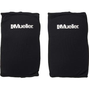 MUELLER Sports Medicine Multi-Sport Knee Pads, Knee Support for Men and Women, Ideal for Preventing Knee Pain, Black, 1 Pair, One Size