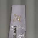 2 Pack Wreath Sash for Front Door Monogrammed Embroidery Wreath Sash for Boxwood Front Door Porch Wreath Garland Decor(Letter M)