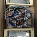 1 Set ProBucker Alnico Bridge&Neck Pickups with Pro Wiring Harness Pots&3 Way Switches Universal for Electric Guitar (Chrome (Black Ring))