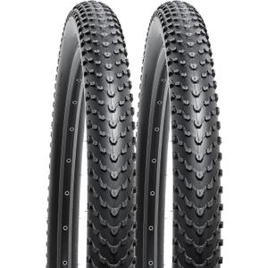 2-PCS 24" Mountain Bike Tires 24 x 2.40/60-507 Compatible with Mountain Bike 24x2.35 24x2.40 Bicycle Tires (Y-781)