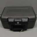 SentrySafe Fireproof Safe with Key Lock, Chest Lock Box for Home or Travel Secures Money, Documents, 0.18 Cubic Feet, 6.1 x 14.3 x 11.2 Inches, 1210