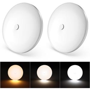 GZV RV Interior Light, 12V RV Led Lights Interior, 4.5 RV Led Ceiling Puck Lights Interior 12V, 3 Color RV Led Lights for Inside/Camper/Trailer/Car (2 Pack, 3000K/4000K/6000K)